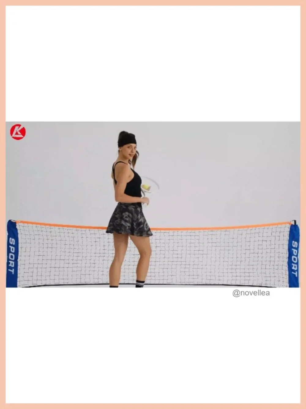 Nylon Spandex Tennis Skort with Built-in Shorts, Side Pocket, High Rise,